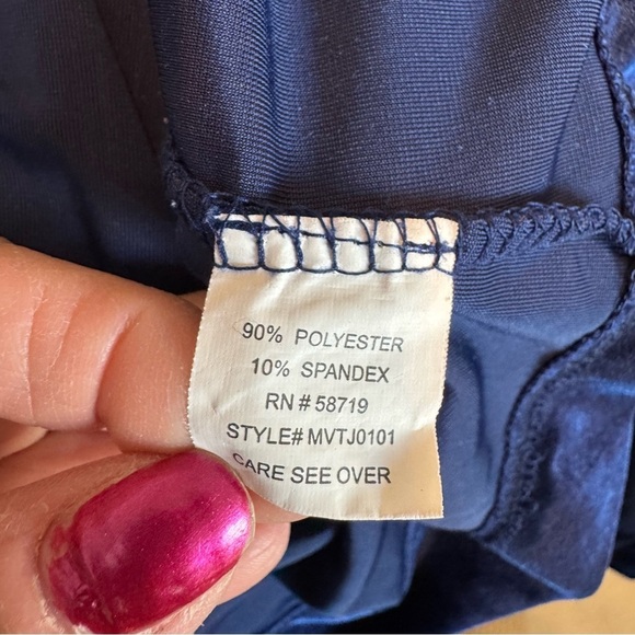 Vintage Velvet navy blue Jacket size XL evening wedding guest party event - Picture 11 of 12